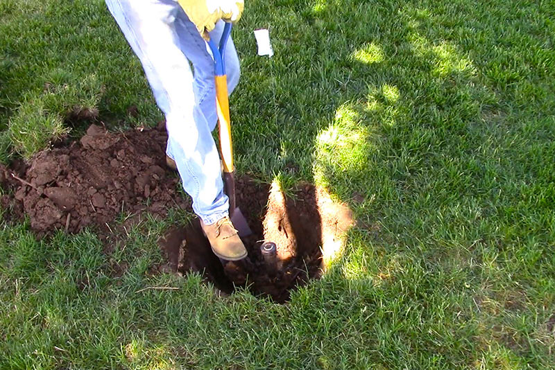 Digging a hole